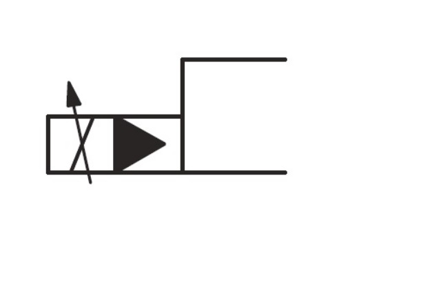 Bộ truyền động điện-thủy lực tỷ lệ cho ký hiệu van điều khiển hướng.