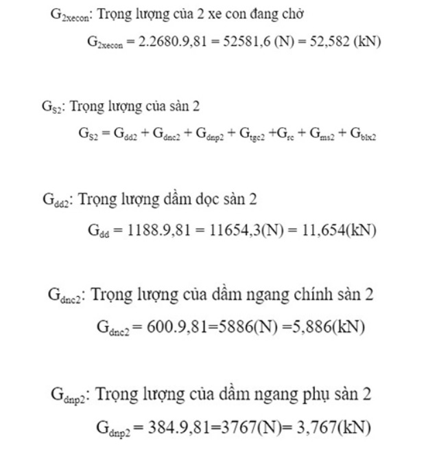 Tính toán đường kính xi lanh nâng hạ sàn trên