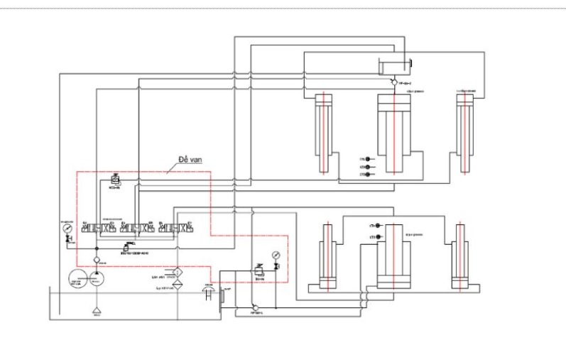 Các loại sơ đồ nguyên lý hệ thống thủy lực