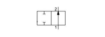 Ký hiệu van 2/2 chiều khí nén 