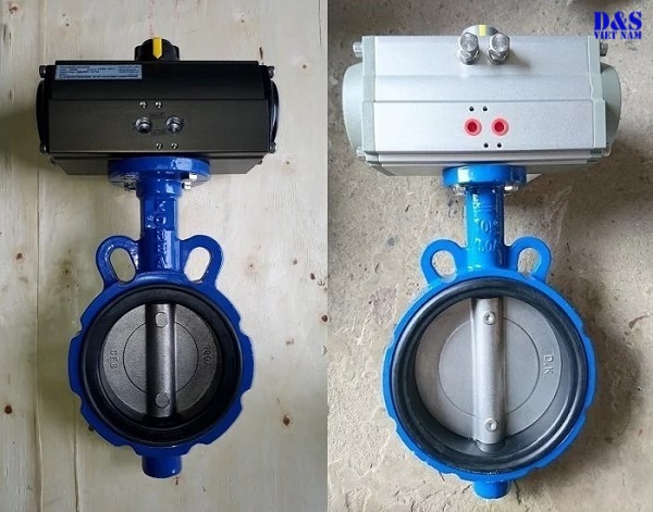 Van bướm đóng mở khí nén