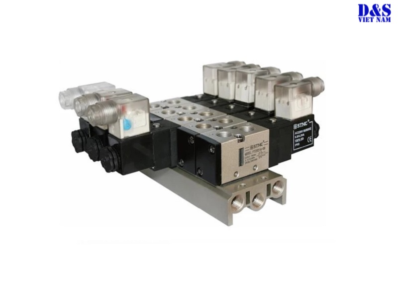Ứng dụng van điện từ 5/3 khí nén