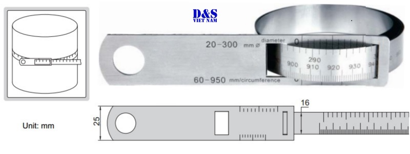 Cách đo đường kính trong và ngoài bằng thước